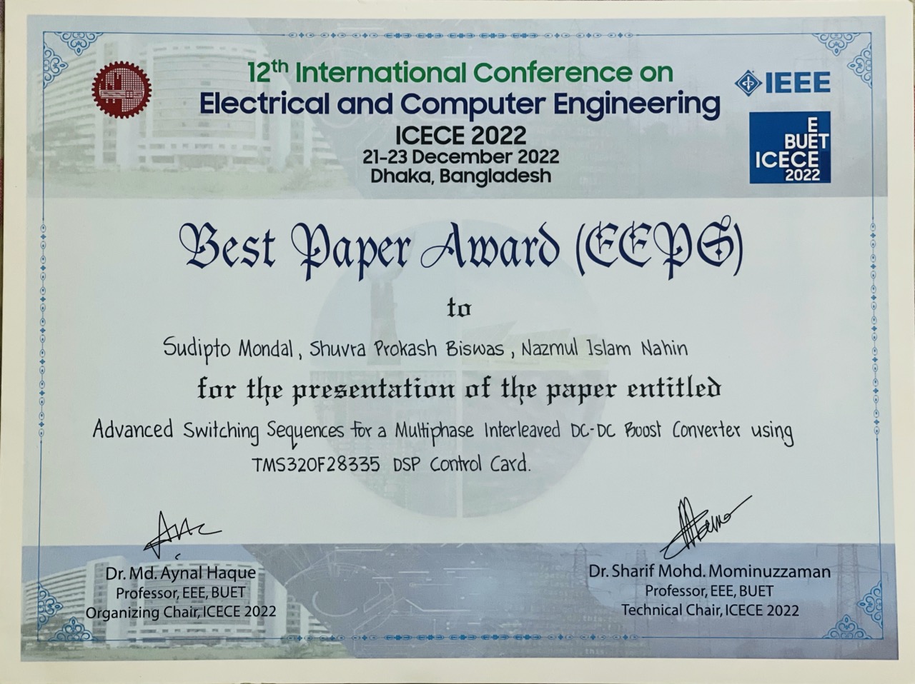 Best Paper Award (Research)